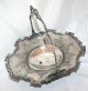 Antique Bowl Silver Plated Basket Centerpiece Woodman Cook Bowls photo 3