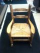 Vintage Ladder Back Youth Rocking Chair Vgc Unknown photo 3