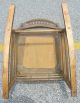 Antique Pressed Back Oak Rocking Chair 1800-1899 photo 2