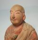 D133: Japanese Old Pottery Ware Buddhist Statue Great Monk Kukai Statues photo 3