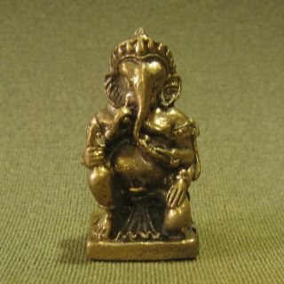 Elephant God Ganesha Ganesh Unique Hindu Thai Amulet photo