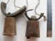 2 Old Rustic Cow Buffalo Elephant Rusty Metal Bells 649grams Thailand Asia Primitives photo 6