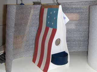 Patriotic American Flag Birdhouse photo