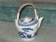 Vintage Chinese Exported B/w Porcelain Teapot Teapots photo 9