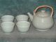 Vintage Chinese Celadon Teapot And 4 Cups Teapots photo 1