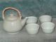 Vintage Chinese Celadon Teapot And 4 Cups Teapots photo 2