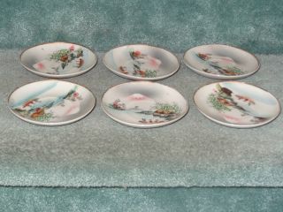 Japanese Porcelain Plates/saucers (kutani) photo
