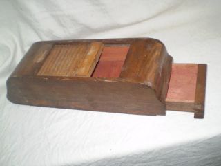 Primitive Wooden Box Cigarette And Trinkets photo