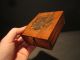 18th C Antique Style Pluribus Unim Eagle Wood Playing Card Box American Rev War Primitives photo 2