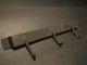 Primitive Antique Style Forged Iron Utensil Pot Herb Flower Wall Hook Rack Primitives photo 2