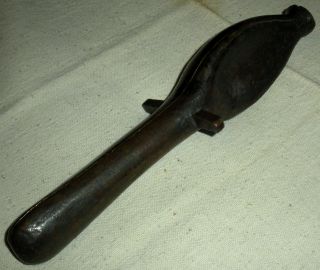 Rare Antique Hallmarked & Dated 1774 Bronze Spoon Mold - Great Colonial Artifact photo
