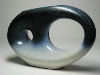 Ikebana Organic Abstract Retro Mid Century Modern Vase Art Pottery Ceramic photo