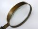 Antique - Victorian - Good Brass Magnigying Glass With Vulcanite Handle - C1890 ' S Other photo 1