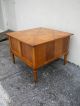 Mid - Century Burl And Inlay Parquet Nightstand / Side Table / End Table 2429 Post-1950 photo 2