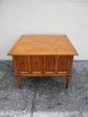 Mid - Century Burl And Inlay Parquet Nightstand / Side Table / End Table 2429 Post-1950 photo 4