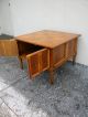 Mid - Century Burl And Inlay Parquet Nightstand / Side Table / End Table 2429 Post-1950 photo 7