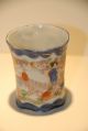 Antique Vintage Porcelain Geisha Themed Tea Sake Cup Eggshell Hand Painted Vgc Glasses & Cups photo 1