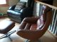 Overman Mid Century Modern Swedish Lounge Chair And Ottoman Vintage Eames Mid-Century Modernism photo 1