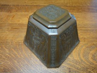 Tiffany Studios Inkwell In The Chinese Pattern. photo