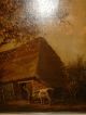 Very Old Oil Painting,  { Man With His Cow,  Signed H.  V.  Leeuwen 1890 - 1972 }. Other photo 9