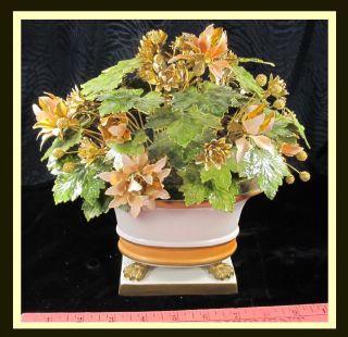 Gorham Jane Hutcheson Fleurs Des Sicles Floral Bouquet Enameled Flower Basket Nr photo