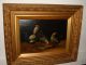 Very Old Oil Painting,  { Rooster & Chickens,  Signed,  M.  Hondecoeter} Is Antique Other photo 2