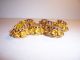 8 Antique Yellow Glass Rhinestone Buttons - All Sets Intact - No Damage Buttons photo 3