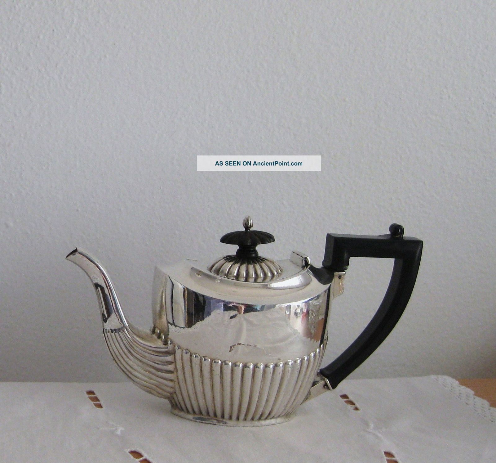 Lovely Antique Victorian Sterling Silver Bachelor ' S Tea Pot Other Silver photo