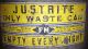 Vintage Justrite Oily Waste Can No.  3: Chicago 30s Or 40s,  Color & Graphics Other photo 2