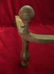 Fine Late 18th Century Federal Brass Andirons Slipper Foot Ball Top Metalware photo 4