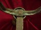 Fine Late 18th Century Federal Brass Andirons Slipper Foot Ball Top Metalware photo 6