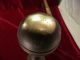 Fine Late 18th Century Federal Brass Andirons Slipper Foot Ball Top Metalware photo 8