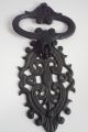 Cast Iron Door Knocker Black Reproduction Scrolled Victorian Style Screw On Trivets photo 1