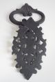 Cast Iron Door Knocker Black Reproduction Scrolled Victorian Style Screw On Trivets photo 2