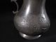 Antique English Pewter Milk Jug With Floral Pattern Uncategorized photo 1