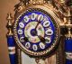Antique Rare Brunfaut French Gilt And Porcelain Mantel Clock.  C1882 Clocks photo 3
