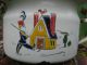 Antique & Very Shabby Child ' S Enamel Potty W/soldier Marching Czechoslovakia Primitives photo 9