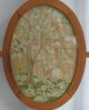 Early 20th Century Antique Fireplace Screen Maple W/ Crewel Embroidery Other photo 2