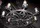 8 Light Vtg Franch Stile Gothic Wroth Iron Chandelier Ceiling Light Fixture Old Chandeliers, Fixtures, Sconces photo 10