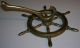 Unusual Brass Ships Wheel Nautical Maritime Design Hat & Coat Hook (1) Hooks & Brackets photo 1