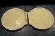 Pair Of Shell Platters Yellow Ware (?) Ceramic Stoneware Yellow Matching Pair Primitives photo 5