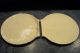Pair Of Shell Platters Yellow Ware (?) Ceramic Stoneware Yellow Matching Pair Primitives photo 7