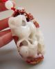 100% Natural Chinese Pick Carve Huanglong Jade Dragon Sheep & Rabbit Statue Nr Other photo 1