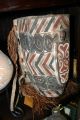 Rare Asmat Tribal Warrior Hunter Gatherer Handcarved Wood Carrier Pigments Bag0 Pacific Islands & Oceania photo 2