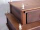 Antique Wooden Sewing Box,  Handmade,  Signed Primitives photo 5