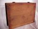 Antique Wooden Sewing Box,  Handmade,  Signed Primitives photo 8