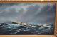 Antique 19thc S.  F.  M.  Badger Maritime Steamship Rescue At Sea O/c Oil Painting Other photo 2