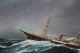 Antique 19thc S.  F.  M.  Badger Maritime Steamship Rescue At Sea O/c Oil Painting Other photo 6