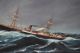 Antique 19thc S.  F.  M.  Badger Maritime Steamship Rescue At Sea O/c Oil Painting Other photo 7