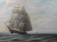 Antique “c.  Myron Clark” American O/c Maritime Oil Painting Sailing Ship Other photo 2